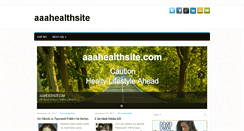 Desktop Screenshot of aaahealthsite.com