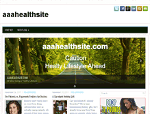 Tablet Screenshot of aaahealthsite.com